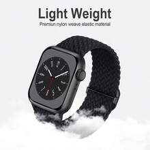 Woven Nylon Watch Strap For Apple Watch Band 44mm 40mm 45mm 49mm 41mm 38mm 46mm Sliding Buckle Type I_Watch Series SE 7 3 6 8 9 11 10 Ultra 2 Lightweight Replacement Strap - Multicolor - View 5
