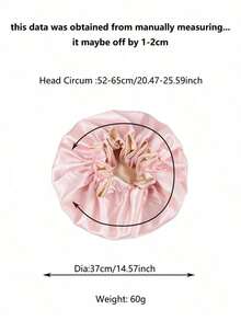 1 PC Minimalist Hair Hat Silk Hat Satin Hat, Suitable For Daily Or Leisure Travel Matching - 珊瑚粉 - 查看 8