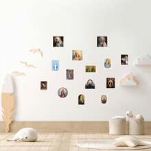 62张圣母玛利亚贴纸，高品质，可用于剪贴簿、日记本、笔记本电脑、保险杠、滑板、水瓶、电脑、手机等，为您的生活增添许多乐趣，是送给成年人的完美礼物。 - 抽像人物貼紙 - 查看 6