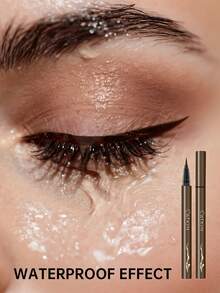 CATKIN Smooth Liquid Eyeliner Pen, Ultra-High Color Saturation, Waterproof, Creates Thick Bold Lines, C02 Brown - C02 Brown - View 5