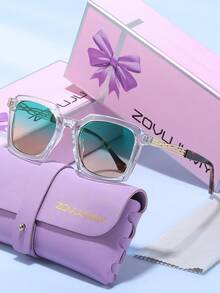 ZOVUJUMY Personalized Metal Twisted Temples Sunglasses, Unisex Outdoor Vacation Street Photography Travel Party Sun Glasses, Versatile Couple Sunglasses Holiday Gift - Multicolor - View 8