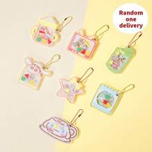 Miniso Caja Ciega de Colgante de la Serie Sanrio Cinnamoroll X Crayon Shin-Chan, Dibujo Animado Lindo, Decoración de Mochila, Regalo de Cumpleaños Perfecto (1 Enviado al Azar) - Multicolor - Ver 10
