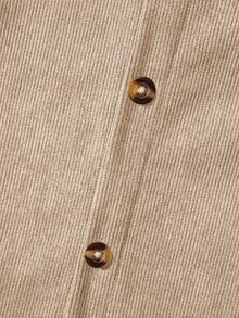 Áo khoác dài tay bằng vải nhung kẻ cho bé trai, màu mơ. - Màu be - Xem 6