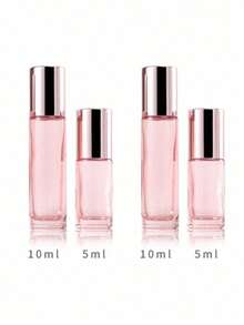 Chai lăn thủy tinh màu vàng hồng 5ml-10ml, chai đựng tinh dầu, chai lăn nước hoa, serum mắt, dầu dưỡng môi, kích thước du lịch, chai lăn thủy tinh - Kích thước du lịch - Chai nước hoa có thể nạp lại với bi lăn bằng thép không gỉ, nắp và phễu, thích hợp cho liệu pháp hương thơm, nước hoa và dầu dưỡng thể. - Hồng - Xem 15