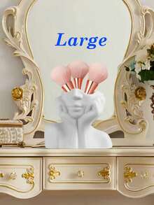 Artistic Bust Cosmetic Storage Cup - Sculpture Style Makeup Organizer - Multicolor - View 8