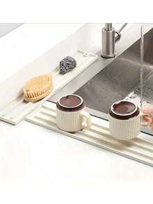 1个硅胶锅垫，窄边防滑底，耐热垫，适用于锅盖和厨房用具，易于清洁，家居用品 - 彩色 - 查看 5