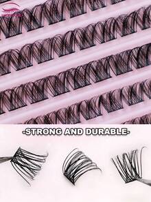 110pcs/Set DIY False Eyelash Extension Kit, Soft & Natural Look, Lightweight & Long-Lasting, Individual Natural Lashes, False Lash Clusters, Single False Lashes - D - View 7