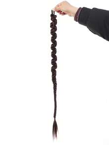 2条装合成长扭辫马尾接发，带橡皮筋，26英寸拳击辫接发，适合女性日常使用 - 彩色 - 查看 14
