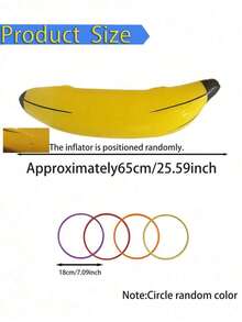 5pcs Set - Fixed Inflatable Banana Toss Game Set, Suitable For Bachelor Party, Bachelorette Party Decor, Engagement Party, Lingerie Party, Christmas, Mother's Day, Graduation Party (1 Banana And 4 Rings) - Multicolor - View 9