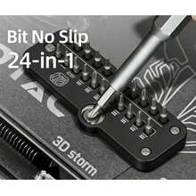 1 Set Multi-Functional Screwdriver Kit, Precision Screwdrivers For Disassembling Phones, Laptops, Watches, Glasses, High Hardness Alloy Material - 24-in-1 Alloy Handle Screwdriver Set - View 8