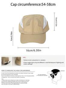 Gorra de béisbol ligera y de secado rápido, sombrero de sol transpirable de malla para deportes al aire libre, running, verano y playa para mujeres - Multicolor - Ver 2