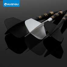 HUANQU 6 PIÈCES 2BA Plumes de fléchettes professionnelles universelles à filetage, Set de plumes de fléchettes d'une seule pièce, plumes de fléchettes professionnelles, anti-collision, ne se plient pas facilement, accessoires de fléchettes, manches de fléchettes universels 70 mm/75 mm/80 mm court/moyen/long, 8 options de couleurs - Multicolore - Voir 7