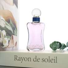 1pc,100ml Empty Perfume Bottle – Transparent Curved Glass Bottle With Fine Mist Sprayer And Round Cap, Refillable Aromatherapy Atomizer For Travel - 100ml Slim Waist Bottle - View 6