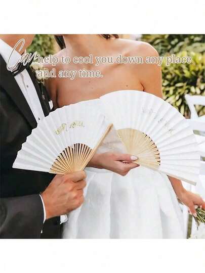 1-20 piezas Abanicos plegables de bambú blanco estilo tradicional oriental, hechos de papel y bambú duradero, con plantilla en blanco DIY, para boda, fiesta, regalo, recuerdo, decoración al aire libre y manualidades creativas