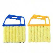 1个多功能百叶窗/空调清洁刷，手持式汽车车窗/车门轨道双面清洁刷 - 可拆卸可水洗窗户清洁器，空调风扇除尘器，空调通风槽除尘器，家用清洁工具（可选1个或2个） - A - 查看 15