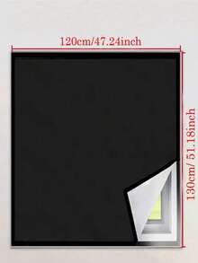 Màn che cửa sổ cản sáng tối nhất, phim đen bảo mật, thích hợp cho nhà ở, nhà cửa, kính màu, rèm cửa phòng ngủ, chống tia UV, chống nắng. - đen - Xem 2