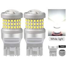 TOAUTO 2 bóng đèn LED ô tô 20W 3000LM Canbus 144SMD BA15S BAU15S BAY15D 3156 3157 7440 7443 dùng cho đèn xi nhan trước sau, đèn phanh, điện áp 12V, màu trắng, đỏ, vàng. - A - Xem 24