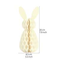 Set de 5 piezas de centro de mesa de panal de conejo de Pascua DIY, adecuado para la decoración de Pascua primaveral - Ver 5