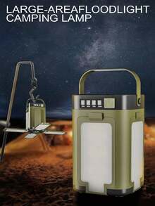 Multifunctional Foldable Solar Camping Lantern Flashlight, Waterproof Portable Tent Light Suitable For Camping And Hiking, 4-Level Battery Display With Handle, Rechargeable Emergency Light - Solar Camping Lights - View 9