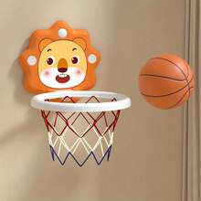 Teenage Cartoon Animal Basketball Hoop Set, Includes Mini Ball And Pump, Suitable For Indoor/Outdoor, For Boys And Girls - Multicolor - View 4