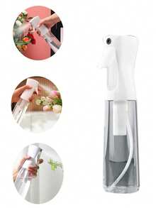 1pc Continuous Mist Spray Bottle, Fine Atomization Pump Sprayer For Facial Toner, Alcohol Disinfection, Kitchen Cooking Oil Sprayer, Olive Oil Mister - Clear Spray Bottle - View 11