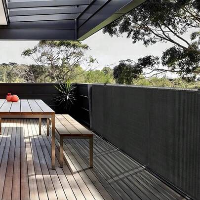 5m Privacy Garden Fence Screen | UV Protection Shade Cover For Balcony & Terrace | Windproof Sunshade For Rooftop, Patio & Garden Screening | Home Decoration UK Summer Ready