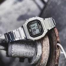 Casio 卡西欧 W-218HC 乳白色方形数字手表 50米防水 LED灯 多功能学生运动腕表 - 均碼 - 查看 7