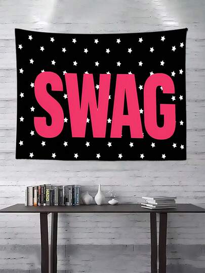 1PC Swag Polka Dot Y2K Aesthetic Tapestry, 90g Polyester Printed Hippie Style Tapestry, Suitable For College Dorms, Bedrooms, Living Rooms, Home Decor, Art Tapestry, Indoor And Outdoor Banner Tapestry Decoration, Ideal Holiday Gift.