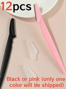 60/50/40/30/20/12/5件装便携式脱毛套装，男女通用，面部毛发修剪器，眉毛修剪器，皮肤柔滑工具，带保护箔刀片，赠品，旅行，平价好物，旅行必备 - 米色 - 查看 13