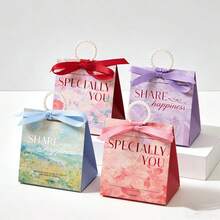 10个/包 婚礼派对礼品糖果盒，高端新款纸盒，纪念礼品盒，适用于各种节日和周年纪念日 - 查看 11