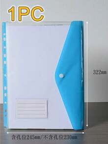 1个/12个装 LDQ A4 可扩展文件袋，带按钮，11孔活页夹口袋 - 高强度PP塑料文件收纳盒，带锁定装置，颜色鲜艳（灰色） - 耐用的A4活页夹收纳盒，适用于学校、办公室、家庭 - 多色1 - 查看 21