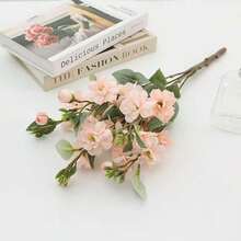 Demi-bouquet de roses artificielles, fleurs réalistes de 88 cm, flexibles et non décolorées - convient pour la décoration de mariage, la décoration de la Saint-Valentin, la décoration d'anniversaire, la décoration d'anniversaire, la décoration de la maison, la décoration de table, la décoration de chambre et de salle de bain, la décoration de bureau, les décorations de pièce, la décoration d'automne, la décoration florale d'automne, la décoration de plantes en pot, les cadeaux de remise des diplômes - Blanc - Voir 12