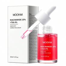 MOOYAM 10%烟酰胺+4%氨甲环酸溶液，含烟酰胺、甘油和丁二醇，面部去角质精华液，适用于痤疮、暗沉、收缩毛孔、细纹和皱纹 - 1 液体盎司 - 菸鹼醯胺 - 查看 12