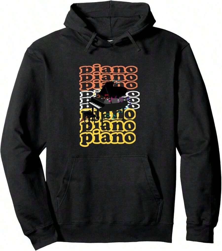 Piano Compatible - Musician And Pianist Hoodie - Maroon - View 1