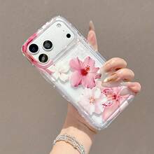 1个花卉图案透明TPU材质手机壳，具有防震防指纹功能，适用于 16 Pro/16 Plus、15/15 Pro Max/15 Pro、11/12/13/14 Pro Max、11 Pro/11 Pro Max、12 Pro/12 Pro Max、13 Pro/13 Pro Max、14 Pro/14 Pro Max、17，软壳设计，优雅创意。 - 彩色 - 查看 6