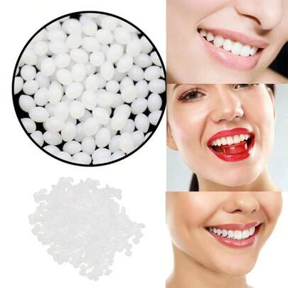 100g Bag Moldable Dental Wax, Temporary Tooth Filling Adhesive; Broken Tooth/Gap/Cavity Cosmetic Filler Solid Particles, Boost Your Confidence And Beauty