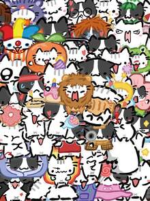 54pcs Cute Cartoon Kitten Stickers DIY Guitar Luggage Refrigerator Water Cup Planner Supplies Decorative Laptop Personalization Stickers - Multicolor - View 8