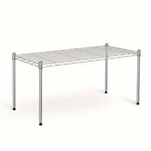 YSSOA Sturdy 3-Tier Storage Racks With A 750Lb Load Capacity, Measuring 24.02" D X 13.78" W X 21.97" H, Suitable For Use In The Pantry, Garage, Laundry Room, And Kitchen, Finished In , Standing Shelf VRJO - 1 kệ - Xem 1