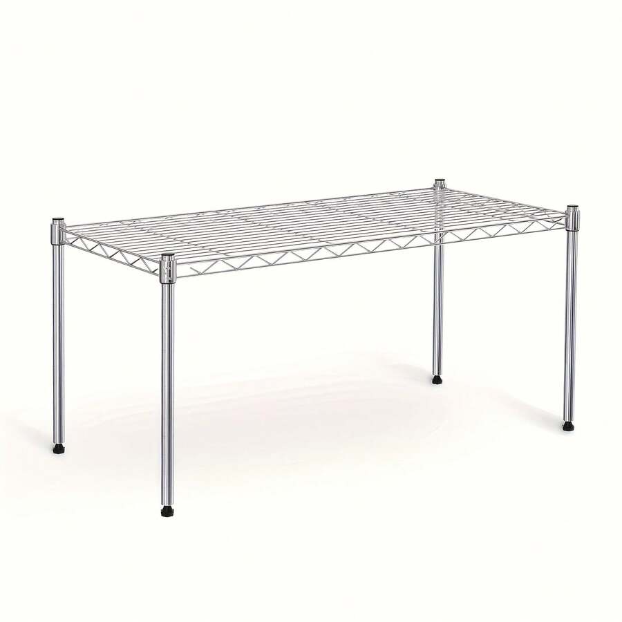 YSSOA Sturdy 3-Tier Storage Racks With A 750Lb Load Capacity, Measuring 24.02" D X 13.78" W X 21.97" H, Suitable For Use In The Pantry, Garage, Laundry Room, And Kitchen, Finished In , Standing Shelf VRJO - 1 kệ - Xem 1