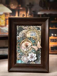 10张/包复古相框贴纸，创意美学贴纸，DIY装饰拼贴工艺材料，节日礼物，个性化剪贴簿学习用品（6种不同设计） - 中世紀紋章 - 查看 9