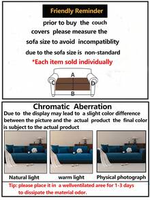 1 pezzo Fodera per cuscino del divano in chenille confortevole, cuscino per seduta di divano moderno e minimalista antiscivolo, copridivano antipolvere e lavabile, di colore blu fresco e alla moda, morbido e resistente allo sbiadimento, coperta protettiva adatta agli animali domestici, regolabile per divani ad angolo, adatta per camera da letto, ufficio, combinazione di mobili per il soggiorno, divano a L e divani a 1/2/3/4 posti - Blu - Visualizzare 12