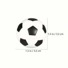 6/8/10pcs 32mm Mini Soccer Balls, Hexagonal Foosball Table Accessories, Small Footballs (With Black Storage Net Bag) - Multicolor - View 3