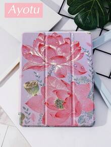 Ayotu 1件粉色莲花平板电脑保护套和Kindle电子书保护套，兼容iPad第10代、11/Air第4代/Air第7代/9.7英寸，兼容三星Galaxy Tab A9 Plus，Kindle（第11代-2024年发布）（6英寸），Kindle Paperwhite第12代2024，绝佳节日礼物，时尚简约图案。 - 彩色 - 查看 2