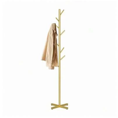 Sturdy 8-Hook Tree Coat Rack With Elegant Natural Marble Base, Freestanding & Stable Organizer For Bags, Clothing & Hats, Perfect For Hallway & Entryway