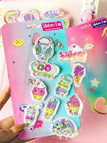 可爱闪亮水晶贴纸。高品质手工编织闪光3D装饰贴纸，手机壳装饰。家居装饰、派对装饰、各种节日礼物、时尚单品。奢华。缝纫。DIY。毕业典礼/开幕式。开幕式礼物。装饰。 - 彩色 - 查看 10