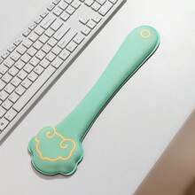 Almohadilla de Reposamuñecas para Teclado con Degradado y Espuma de Memoria - Tela de Seda de Leche Suave, Base de Silicona Antideslizante, Soporte Ergonómico para Escribir en Computadora de Escritorio - Multicolor - Ver 21