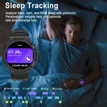 Reloj inteligente GAWSUG de 1,52 pulgadas para hombres (con función de llamada), 100 modos deportivos, monitoreo del sueño, podómetro, fondo de pantalla personalizable, adecuado para hombres y mujeres, batería de 1000mAh - Ver 4