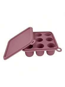 1 pieza Bandeja extra pequeña de silicona de 4 pulgadas para congelar alimentos con tapa, recipientes reutilizables para purés de bebé, apta para juguetes de dentición, no para bandejas. - Multicolor - Ver 17