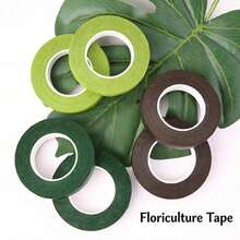 1/3/5 Rollen grünes Blumenband, DIY Hochzeitsstrauß Stielumwicklungs-Material, Blumenladen Straußverpackungs-Material, Straußverpackungs-Blumenband, Hochzeitszubehör, Blumenband, Floristen-spezifisches Klebeband, Straußstiel-Verpackung - Verschiedenfarbig - Übersicht 2