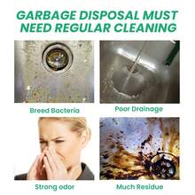 Garbage Disposal Cleaner Blocks, Kitchen Food Waste Odor Removal, Deep Grease & Stain Cleaning, Home Drain Cleaning & Maintenance Agent - Solid State - View 8